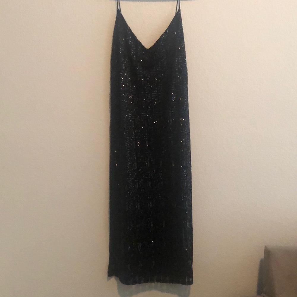 Zara Black Sequin Dress